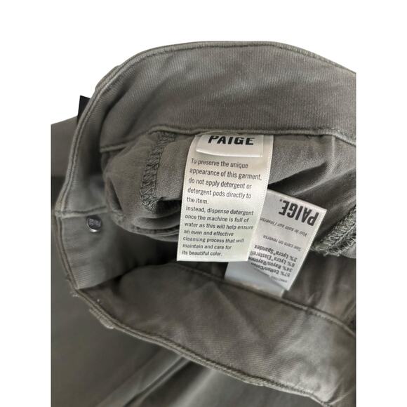 PAIGE CARLY CARGO WITH POCKETS PANTS WIDE LEG NWT SIZE 29 VTG IVY GREEN - Picture 9 of 11